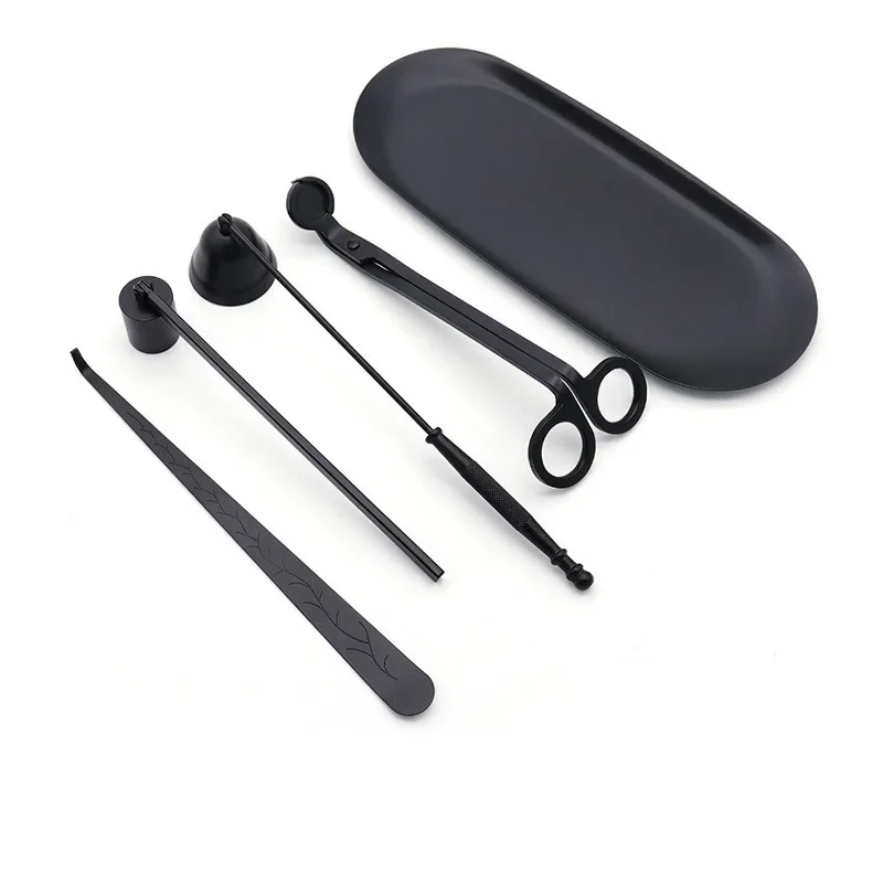 Candle Extinguishing Tool Candle Trimmer Wick Trimming Scissors/hook/candle Tray/candle Nursing Tool Stainless Steel candle wick trimmer candle damper candle snuffer