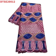 

Classic African ​water-soluble Cloth Ankara ​Tulle Mesh printing lace Fabric suitable for ladies Wedding Dress DTSE20012 b