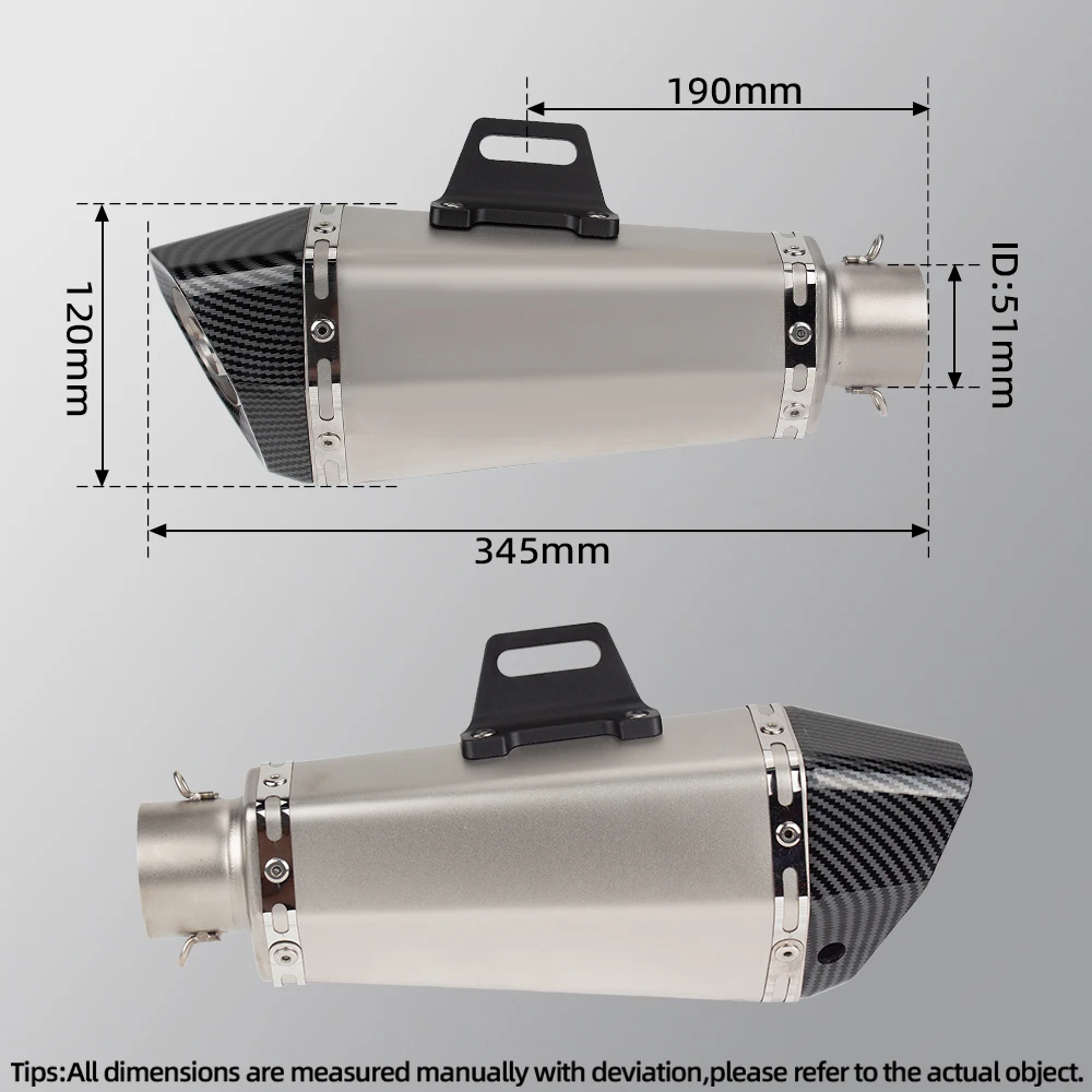 Hepta force tss r11 racing line exhaust motorbike universal