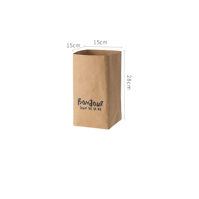 Kraft Paper Bag Vegetable Bags Produce Bag Reusable Vegetable Storage Bag Kitchen Fruit Vegetable Food Storage Bag