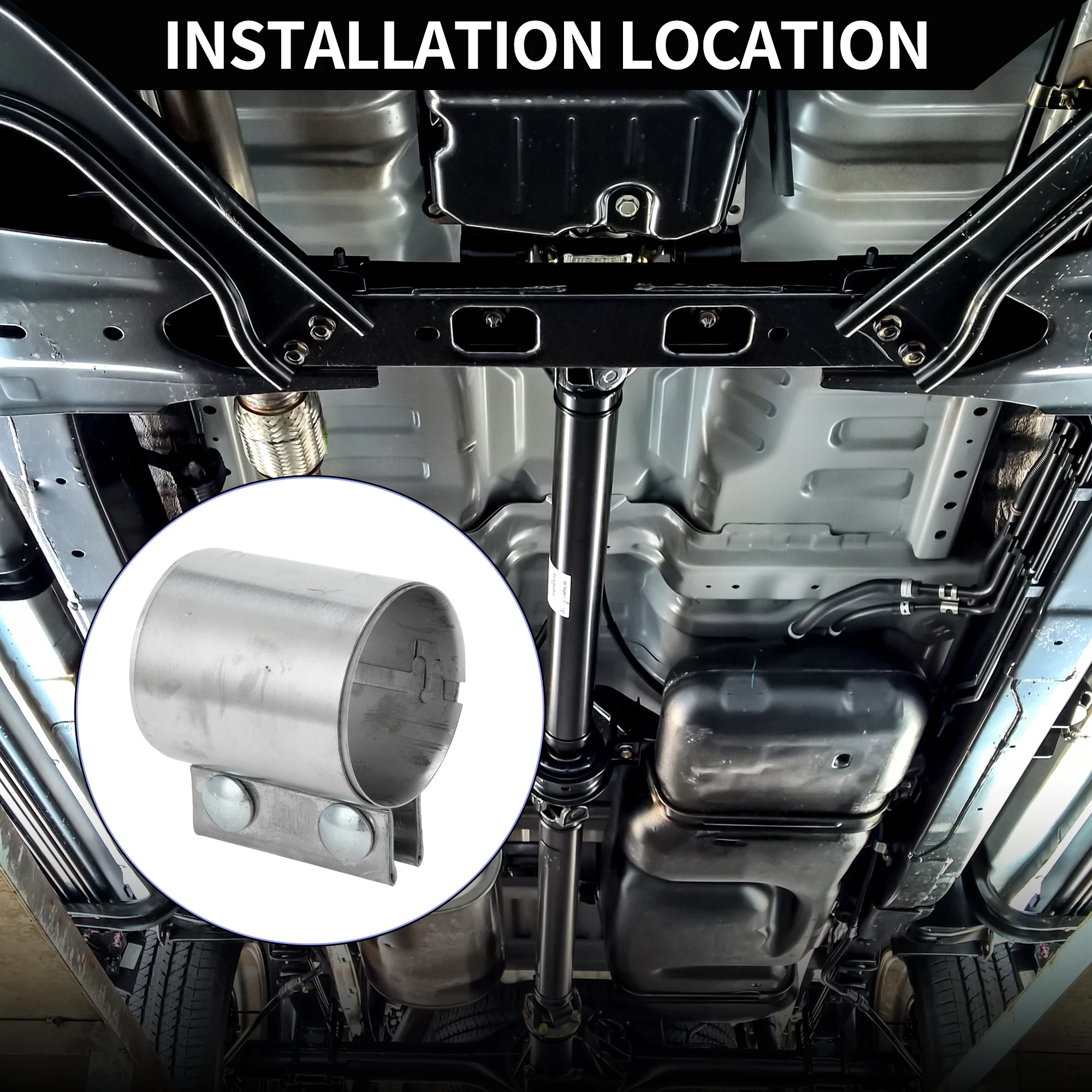 Anello Di Collegamento Universale Per Tubo Di Scarico Per Accessori Per Auto Morsetto Per Tubo In~p143214665 - Foto 5