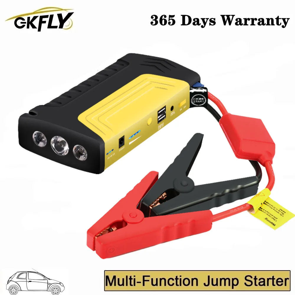 Gkfly Starting Device 12v 600a Car Jump Starter Power Bank Quick