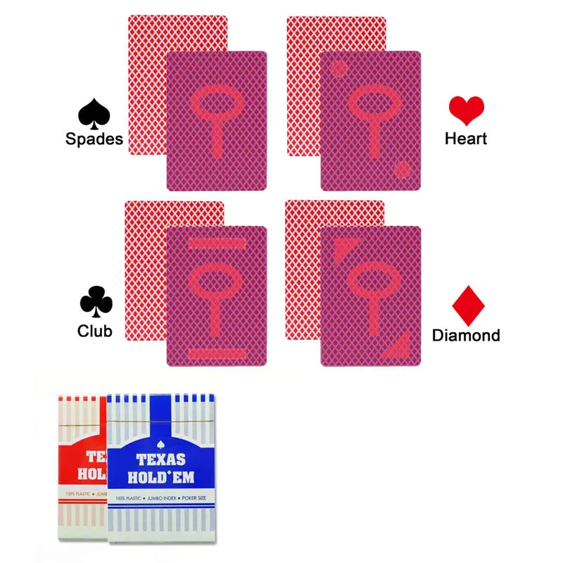 

Marked Playing Card Texas Holdem For Infrared Lenses Magic Tricks Funny Poker