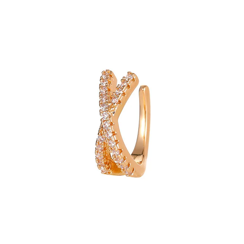 Punk Metal Zircon Ear Cuff Ear Clip Women No Pierced C Shape Geometric Small Earcuff Wrap Earcuff Clips Jewelry Ear Clip Earrings Clip Earrings Ear Clip Ear Accessories