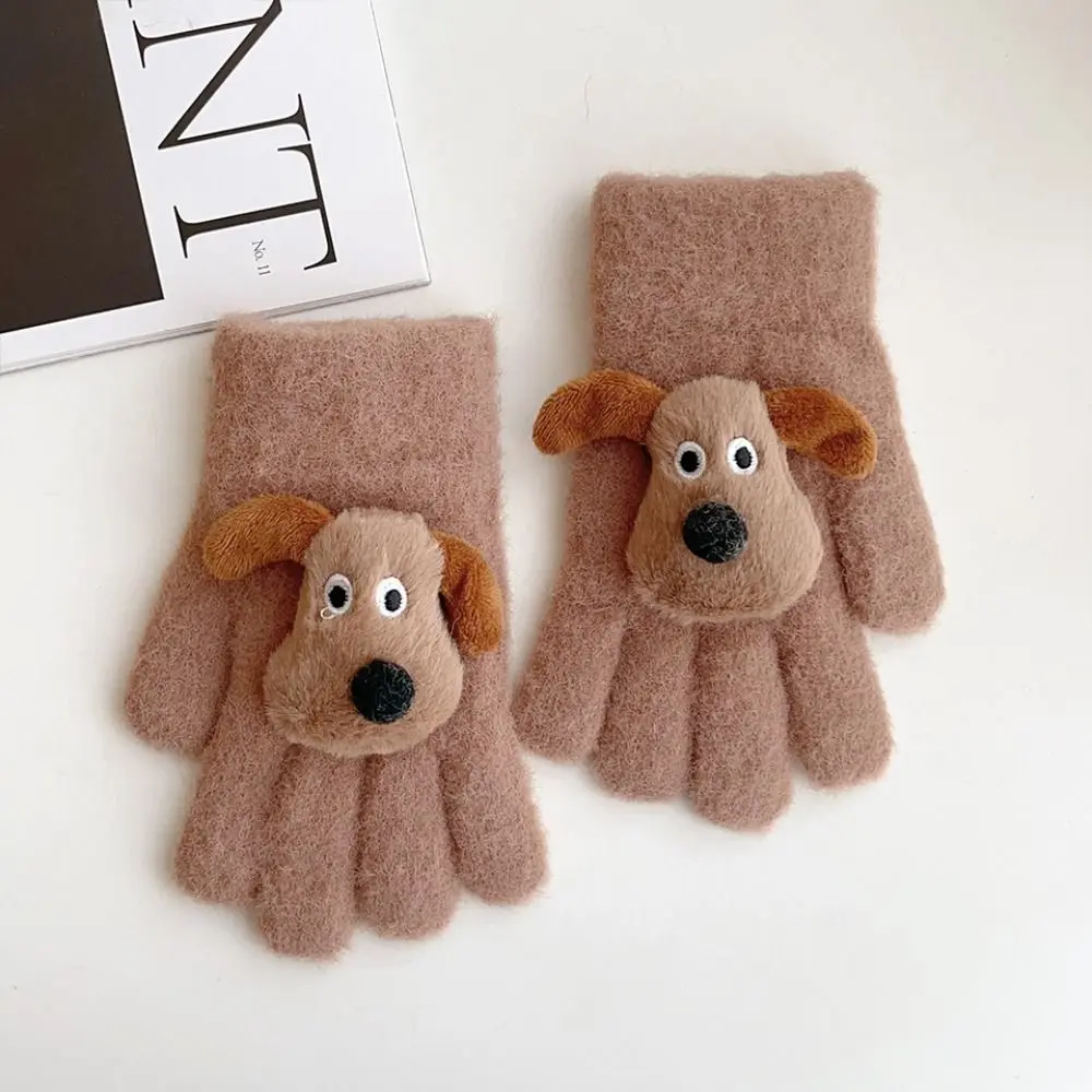 Knitted Kawaii Mittens Thicken Skiing Gloves Outdoor
