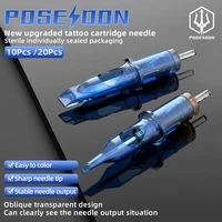 POSEIDON RS RL RM M1 Tattoo Cartridge Needles with Membrane Safety Cartridges Disposable Tattoo Needle for Tattoo Artists 1