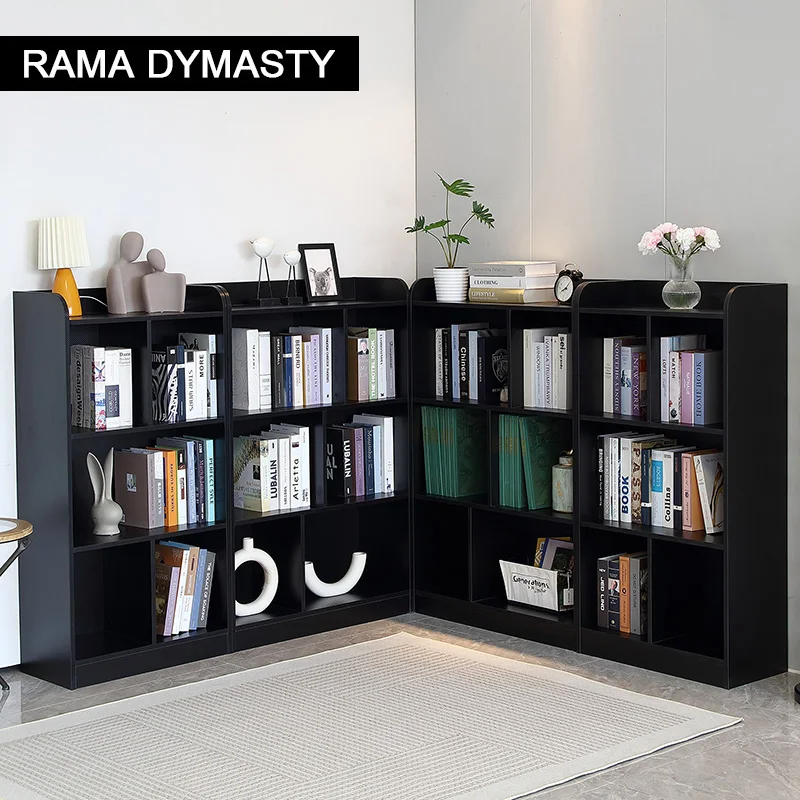 3-Tier Book Shelf with Back Panel 6 Cube 3 Shelf Stability and Durable Bookcase Multifunctional Cube Storage Organizer storage rack,book display stand,cube storage organizers