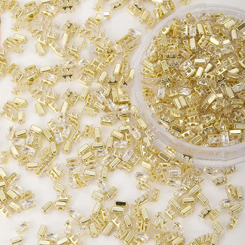 Manicure Water Drop Zircon Nail Ornaments Diamond Nail Decoration Crystal Nail Rhinestone Nail Art Charms Nail Jewelry Set