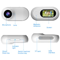 Mini Action Camera 1080P HD Head Mounted Magnetic Thumb Camcorders Outdoors Anti Shaking DV Sport Video Recorder Bike Helmet Cam 6