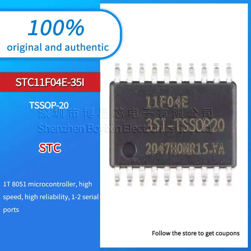 

Brand new original STC11F04E-35I-TSSOP20 genuine enhanced 1T MCU package SSOP-20