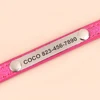Anti-lost Cat ID Collar Personalized Puppy Cat Collars Necklace Free Engraved ID Name Tag For Kitten Cats Small Dogs Bling 4