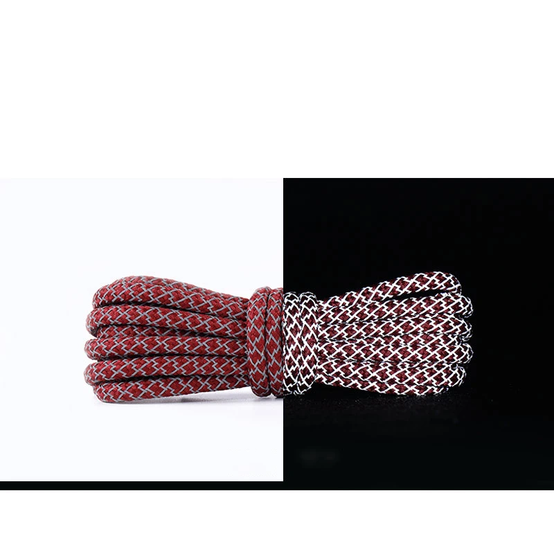 2021 Lacci Riflettenti In Corda Bicolore Lacci In Corda Bestseller 47 "Lacci Per Scarpe Rotondi Lacci Per Stivali Per Yeezy 350 700 750 Sneakers