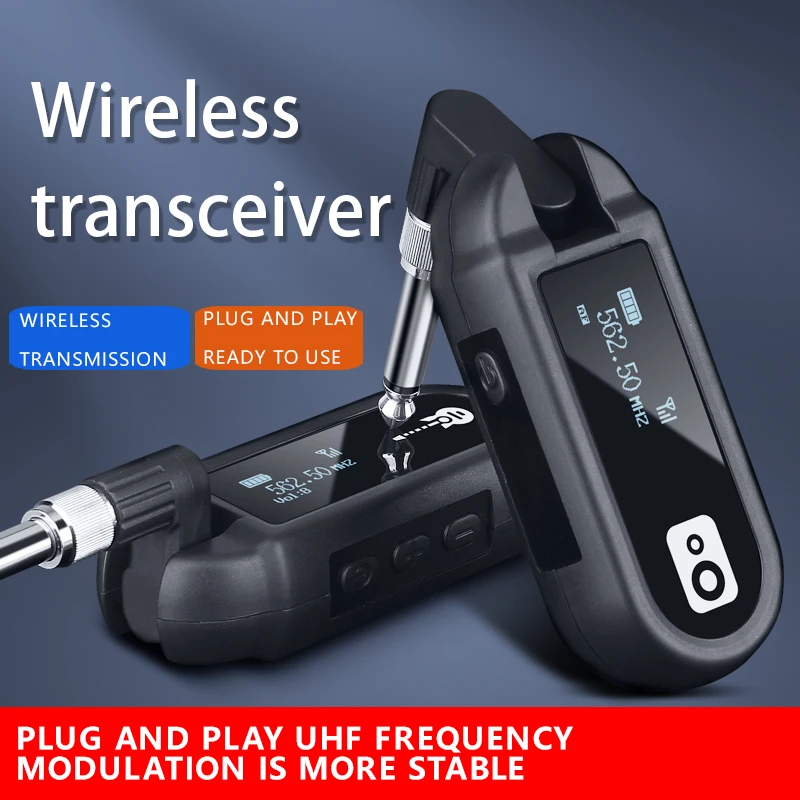 Electric Guitar Electric Blowpipe UHF Wireless Transmitter Receiver Drums Piano Instruments Pickup Audio Transmission Lossless