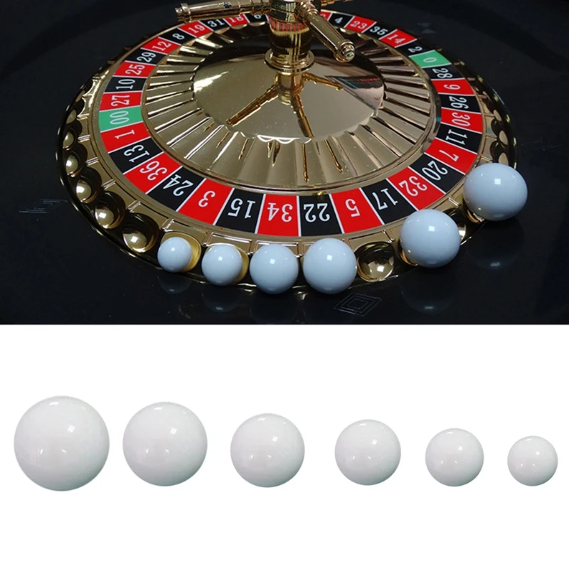 5pcs Russian Roulette Ball Casino Roulette Game Replacement Ball Acrylic White Ball 12/14/16/18/20/22mm Dropship accept russian roulette 1 cd