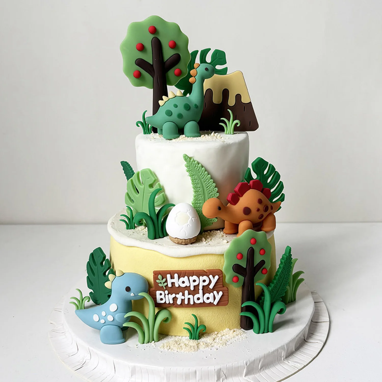 Decoraciones para fiesta de bienvenida de bebé de dinosaurio, adornos para  tarta de feliz cumpleaños, suministros para fiesta de juguete para perros y  dinosaurios - AliExpress, image size:1500x1500