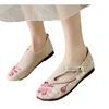 Spring Summer Old Beijing Retro Cloth Shoes Ethnic Style Embroidered Flats Traditional Chinese Comfort Non-slip Hanfu Shoes New 6