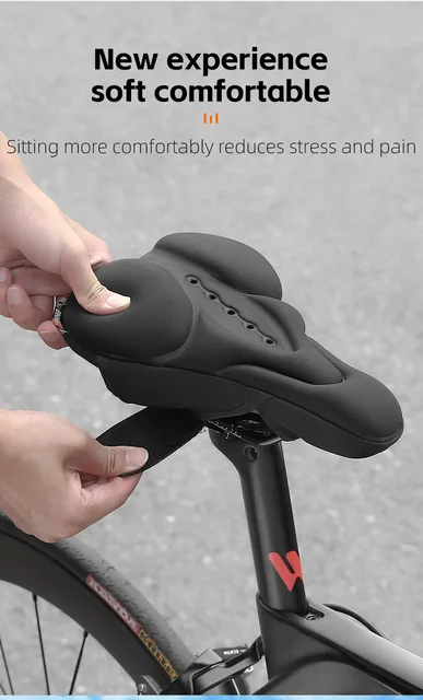 Bike Seat Cushion For Women ROCKBROS Gel Bike Seat Cover Memory