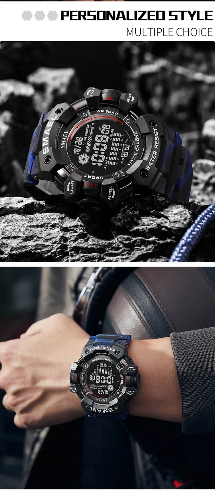 SMAEL Digital Wristwatch with Stylish Appearance