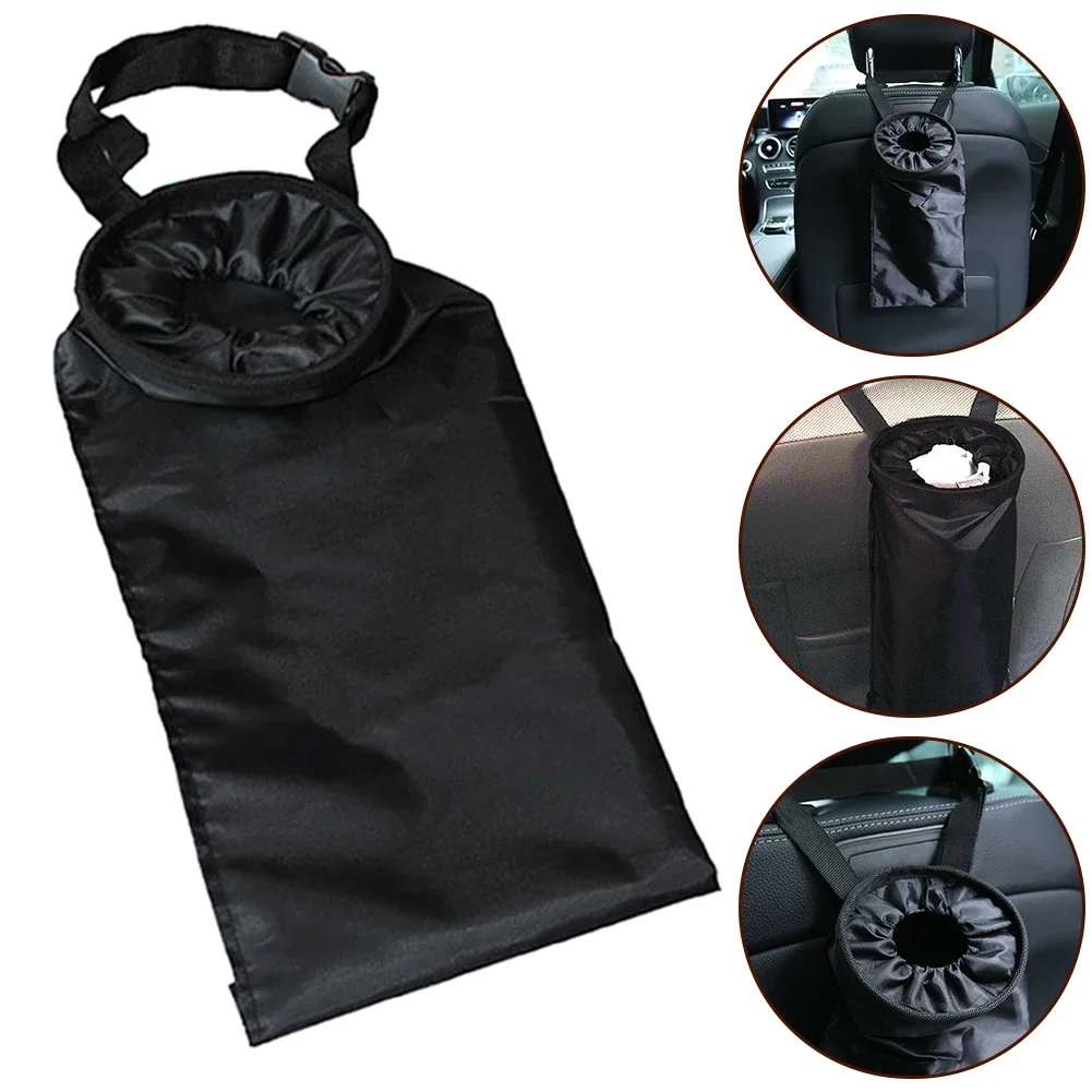 Car Seat Back Trash Holder Hang Litter Bag Garbage Storage Rubbish Container Oxford Cloth Car Garbage Storage Bag Accessorie car storage bag car trash can car trash bag car seat accessory