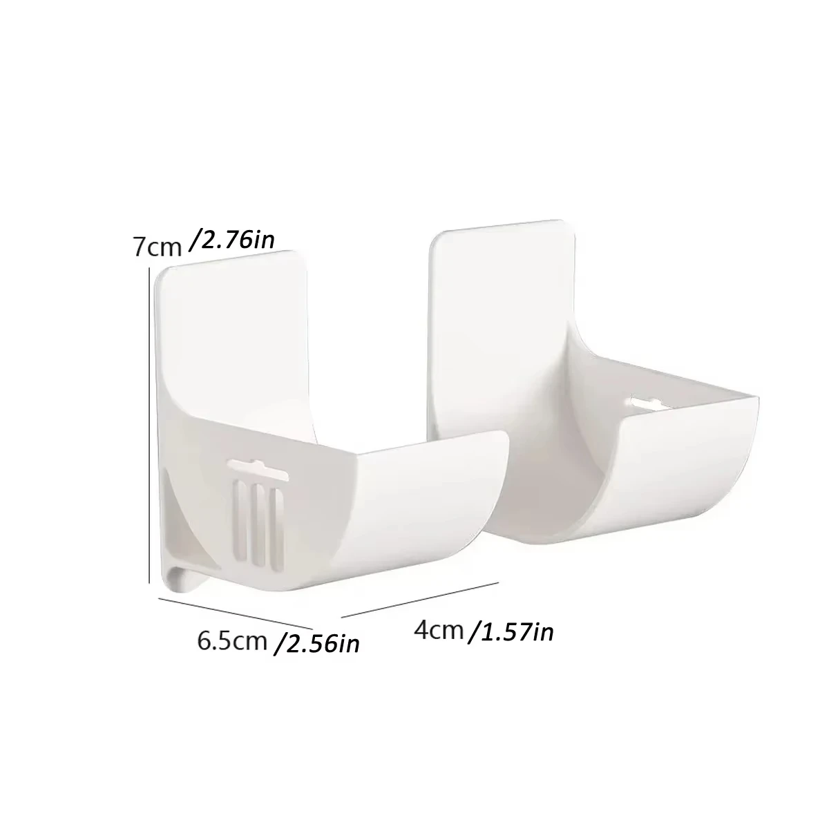4pcs Wall Mounted Garbage Bag Holder Kitchen Bathroom Side Film Container Organizer Cling Film Garbage Bag Plastic Shelf
