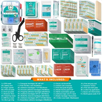 General Medi 420 Pieces Profional First Aid Kit HardCase First Aid Box Contains Premium Medical plies for Travel Home Office Ve 2