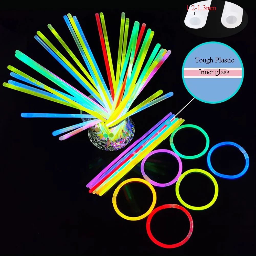 Barra Luminosa Fluorescente Para Fiesta, Barras Luminosas Para Decoración  De Cumpleaños, Boda, Fiesta, Pulseras, Collares, Espectáculo De Baile De  Neón - Artículos Para Fiestas - AliExpress