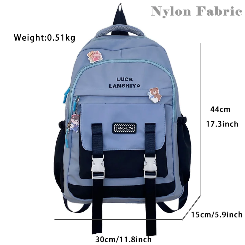 High Capacit Kawaii school Backpack for Girls cute Mochila  Waterproof bookbag Teens College Student Large Travel Shoulder Bag