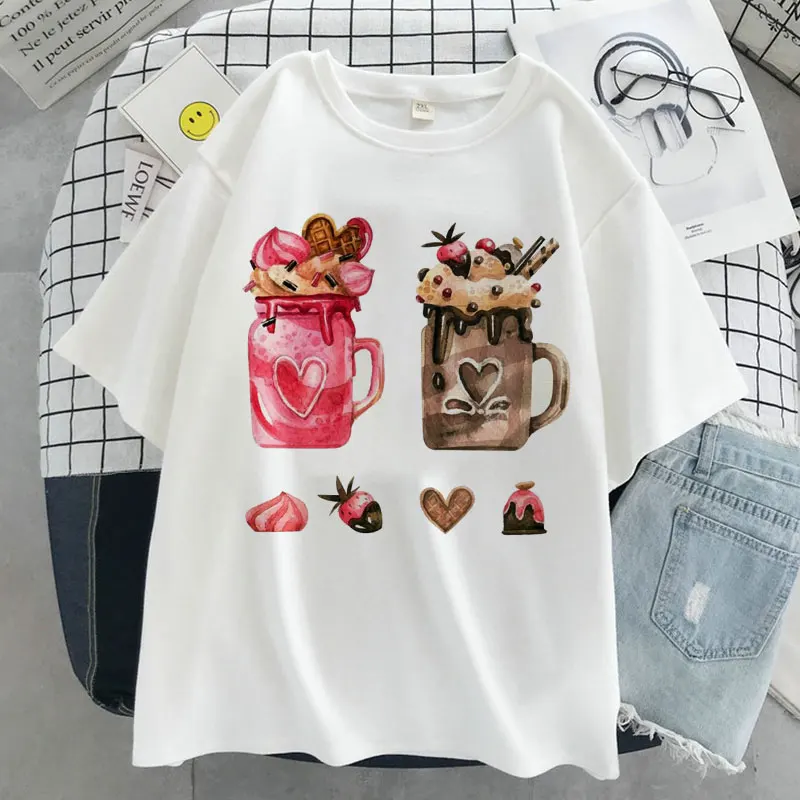 

Tea Cup Graphic Print Women Tshirt Girl Casual Funny T Shirt Lady Tee Short Sleeve T-shirt Summer Clothes Drop Ship