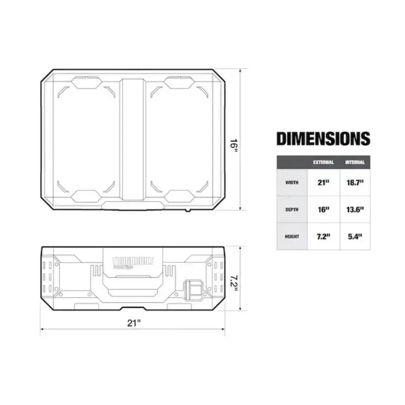 TOUGHBUILT TB-B1-O-30 StackTech Organizer Multifunctional Car Storage Repair Parts Box Toughbuilt Stackable Organizer Tool Box 3