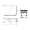 TOUGHBUILT TB-B1-O-30 StackTech Organizer Multifunctional Car Storage Repair Parts Box Toughbuilt Stackable Organizer Tool Box 3