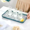 Cup Drying Rack Dust-proof Glass Cup Drainer Holder Stand Detachable Bottle Dish Drying ShelfStorage Tray Kitchen Supplies 3