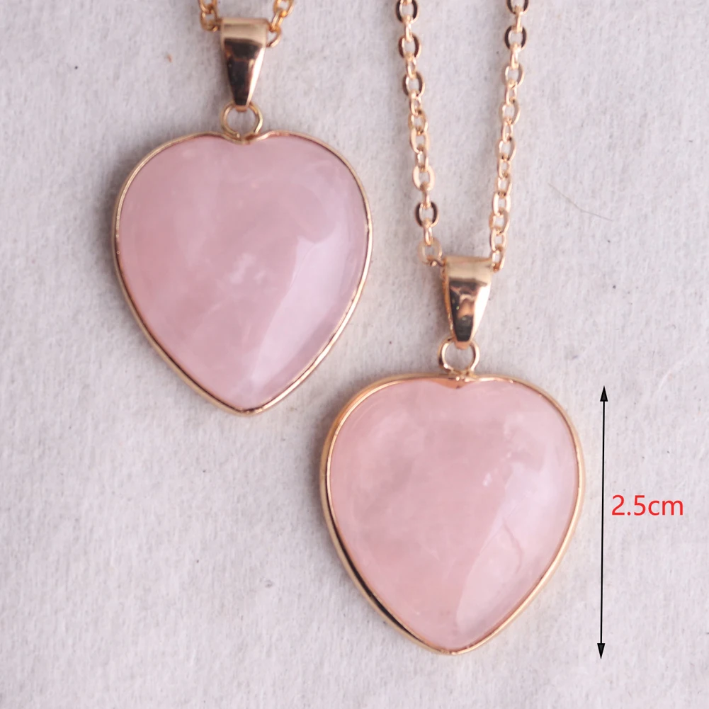 Pink Crystal Pendant Necklace - Image 2