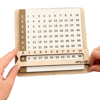 Children Wooden Slidable Multiplication Tables Montessori Toys Math Counting Board Teaching Tool Learn Educational Toys for Kids 1