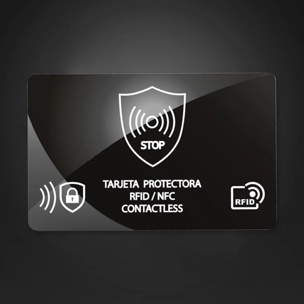 5Pcs RFID 차단 카드 한 장의 카드로 지갑 전체를 보호합니다. NFC 직..