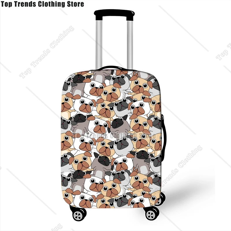 Cute Dog Cat Print Luggage Cover Travel Accessories Anti-dust Baggage Covers Elastic Suitcase Trolley Case Cover 3