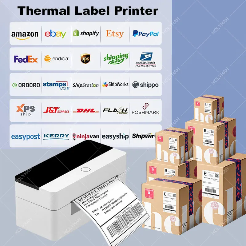 Shipping Label Printer Address Thermal Label Printer 4X6 Barcode