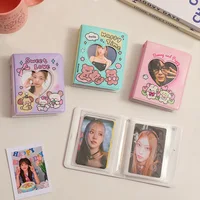 20sheets Original Heart Photocard Holder PVC Cartoon Album Love Hollow Out Album Card Storage Booklet Student Idol Cards Booklet 1