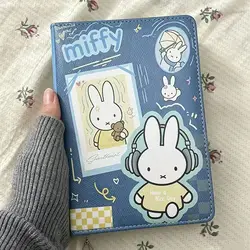 Adorable Rabbit PU Leather B6 Notebook with Thick Colorful Lined Pages (Rabbit - C)