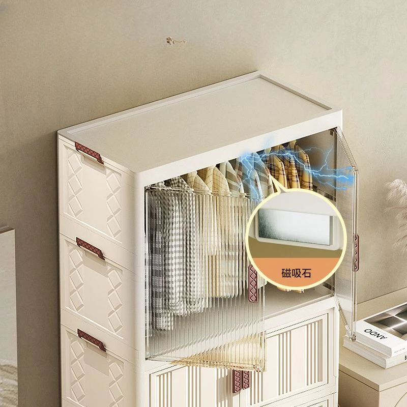 Cabinets Bedroom Children Wardrobes Plastic Shelves Organizer Children Wardrobes Open Closets Szafa Na Ubrania Furniture MR50CW