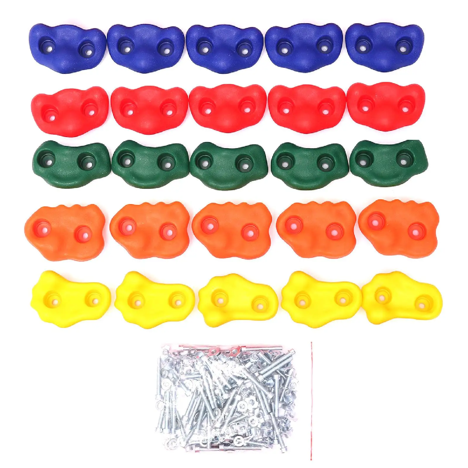 25x Rock Climbing Holds for Kids Multicolored Wall Grips Indoor Outdoor Comfortable Children Climbing Grips Climbing Stones Toys