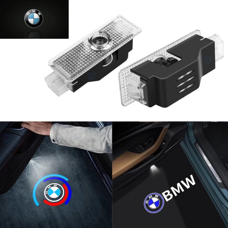 LED HD 자동차 문짝 로고 웰컴 라이트 프로젝터 램프, BMW E90 E91 E92 E93 E60 E61 F10 F07 E63 E64 F12 F13 F30 E87 액세서리