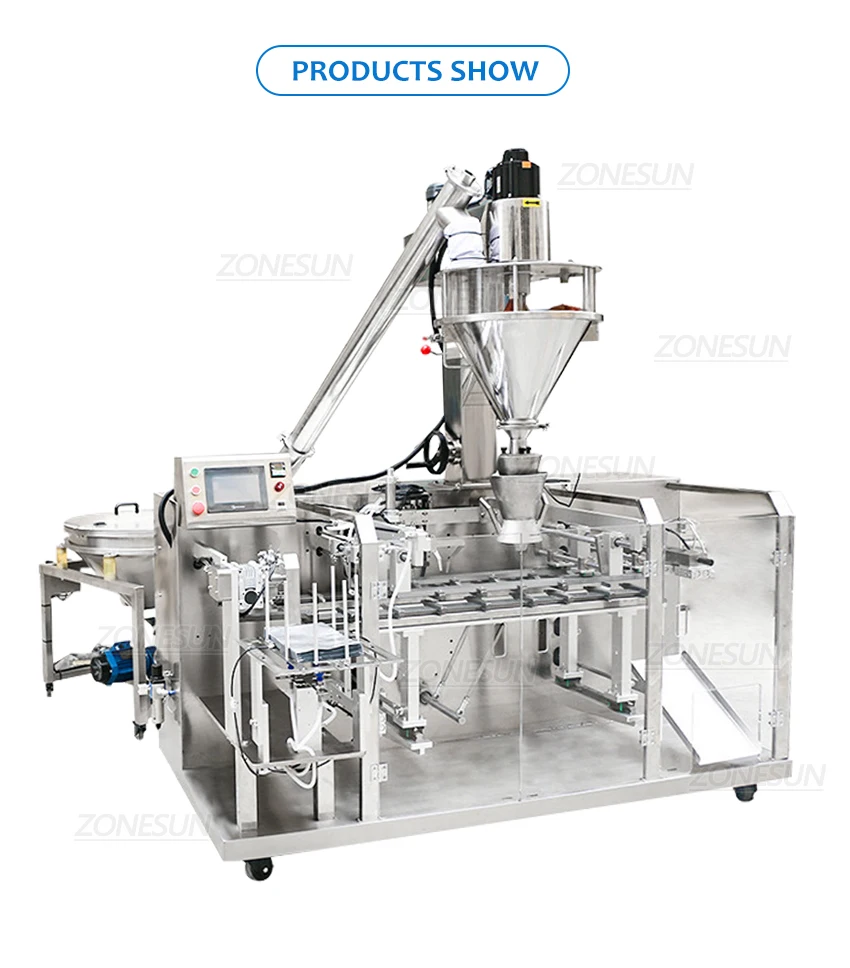 ZONESUN ZS-FMHZL1 Automatic Powder Filling & Doypack Feeding Sealing Machine