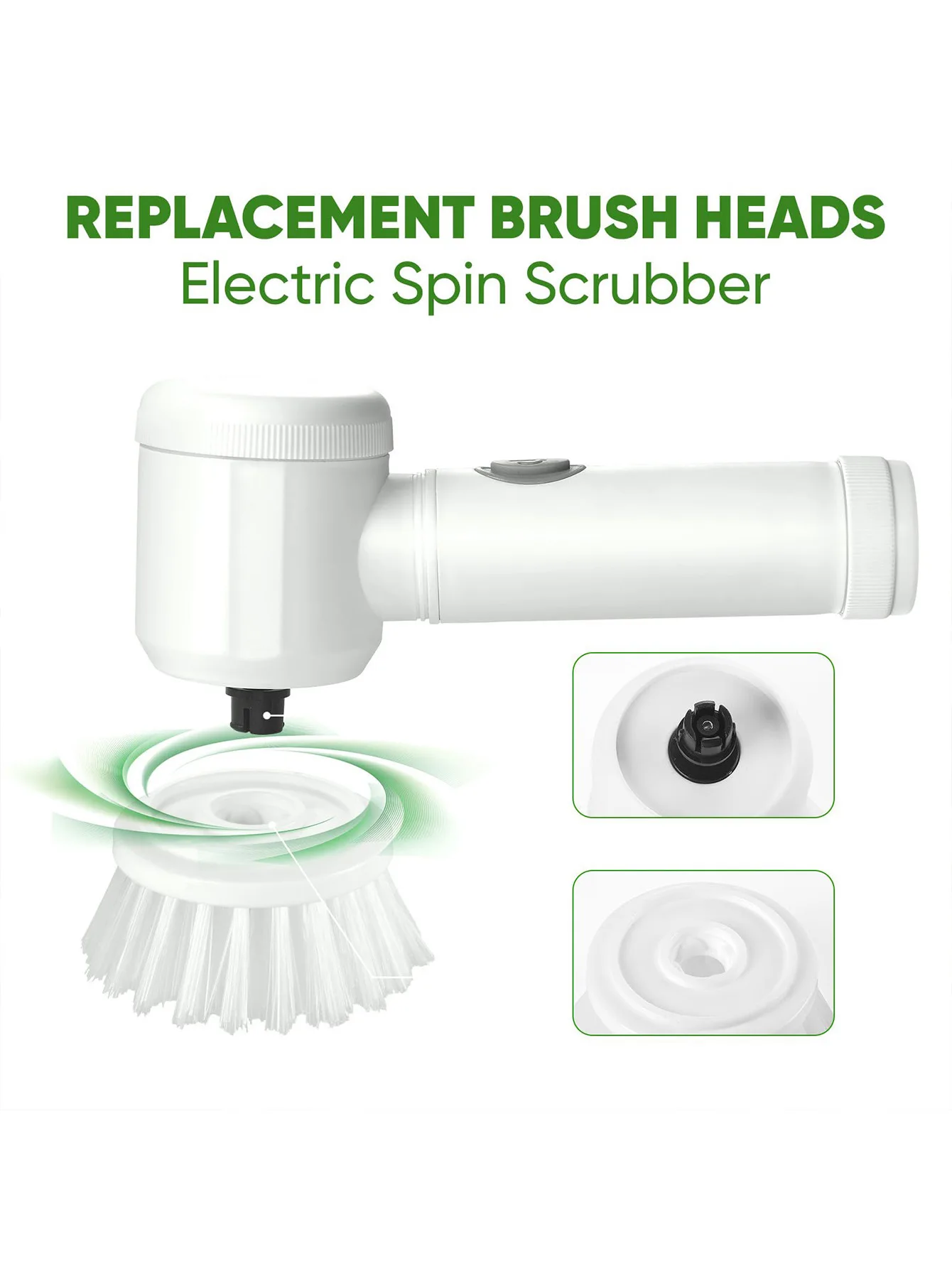 Description Picture 3 of item5-in-1 Electric Cleaning Brush Set â€“ Multi-Purpose Scrubber for Kitchen & Bathroom, Electric Shoe Polishing Brush