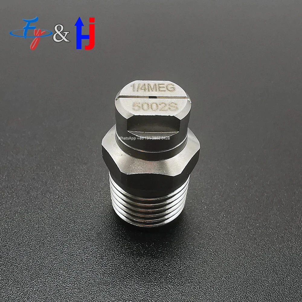 High Pressure Road Sweeper Spray Nozzle, Stainless Steel Flat Fan Spray Nozzle,MEG, 1/4" SS316