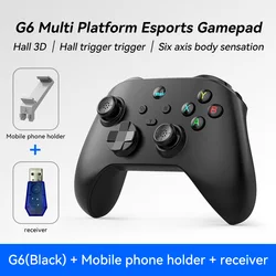 Wireless Esports Game Controller with Dual Hall Effect Joysticks & Haptic Feedback (Black 4)