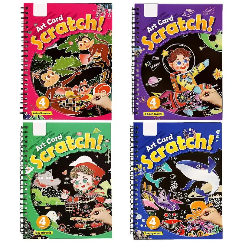 

Scratch Paper Art For Kids Rainbow Magic Scratch Off Paper Sets Paper Supplies Toys For Girls Kids Birthday Halloween Christmas