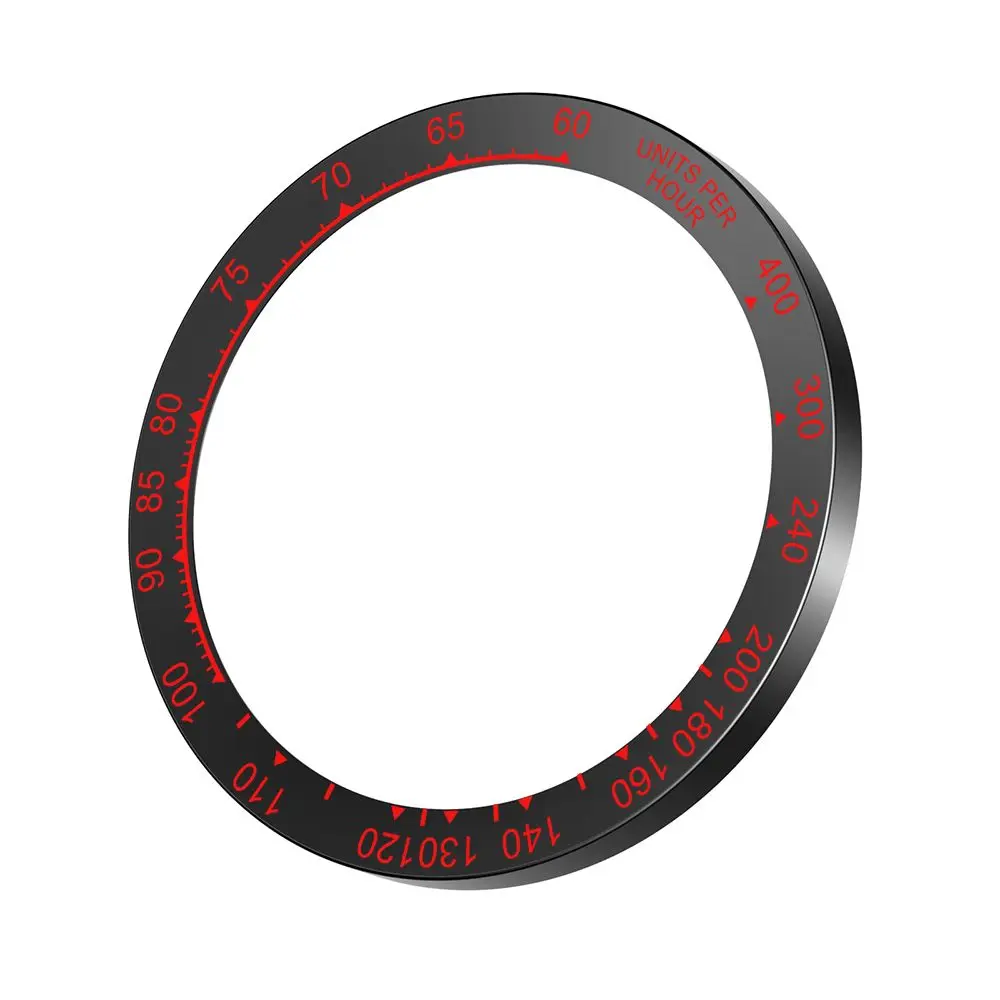 PC Watch Bezel Ring with Time Scale Protective Case Cover and Anti-Scratch Screen Protector