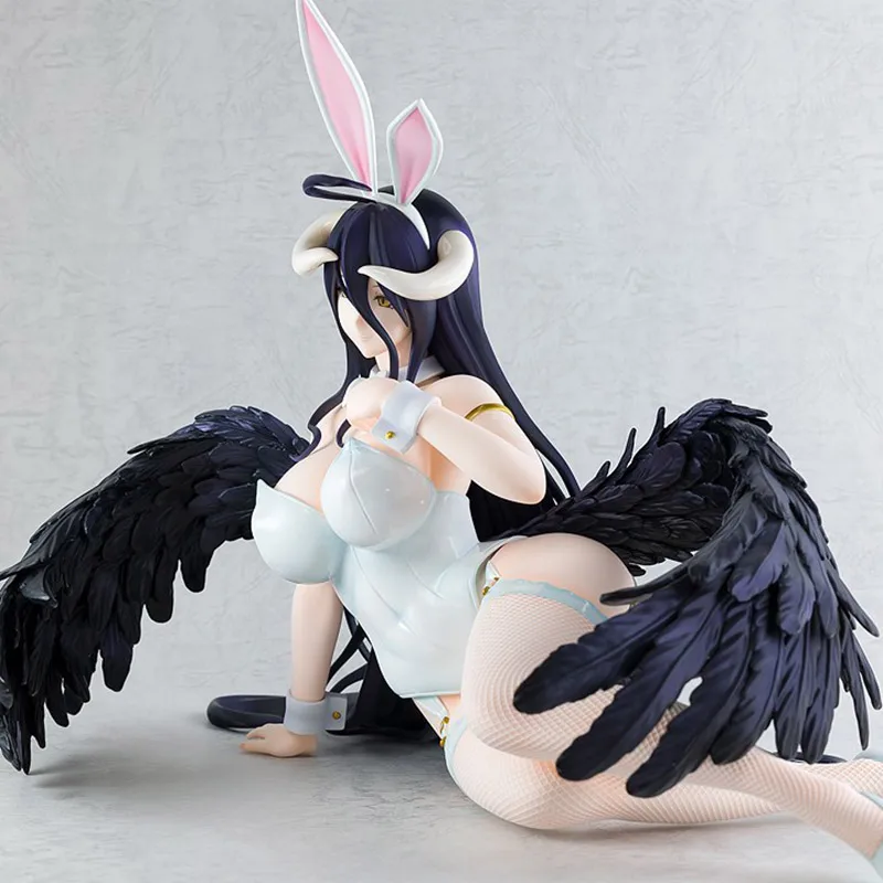 

1/4 Overlord Anime Figure Albedo Bunny Girl Model Dolls Figurine Freeing B-style Action Figure Native Statue Adult Collection To