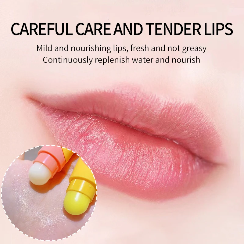 Cute Nourish Double Ended Lip Balm Lipstick Moisture Not Greasy Reduce Lip Liner Professional Lipbalm Lip Care Makeup Cosmetics