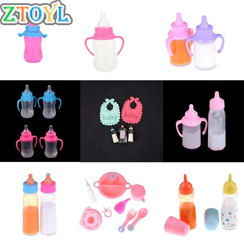 2pcs Baby s Doll Pacifier Feeding Nursery Room Dollhouse Girl Gift Toy H&HV 